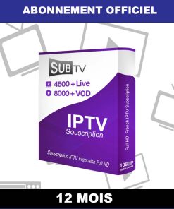 SUBTV IPTV 12 MOIS