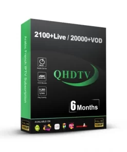 QHDTV IPTV Abonnement 6 - 12 Mois