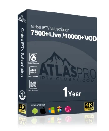 Image de l’abonnement Atlas Pro compatible avec Atlas Pro ONTV et les applications IPTV via API Xtream